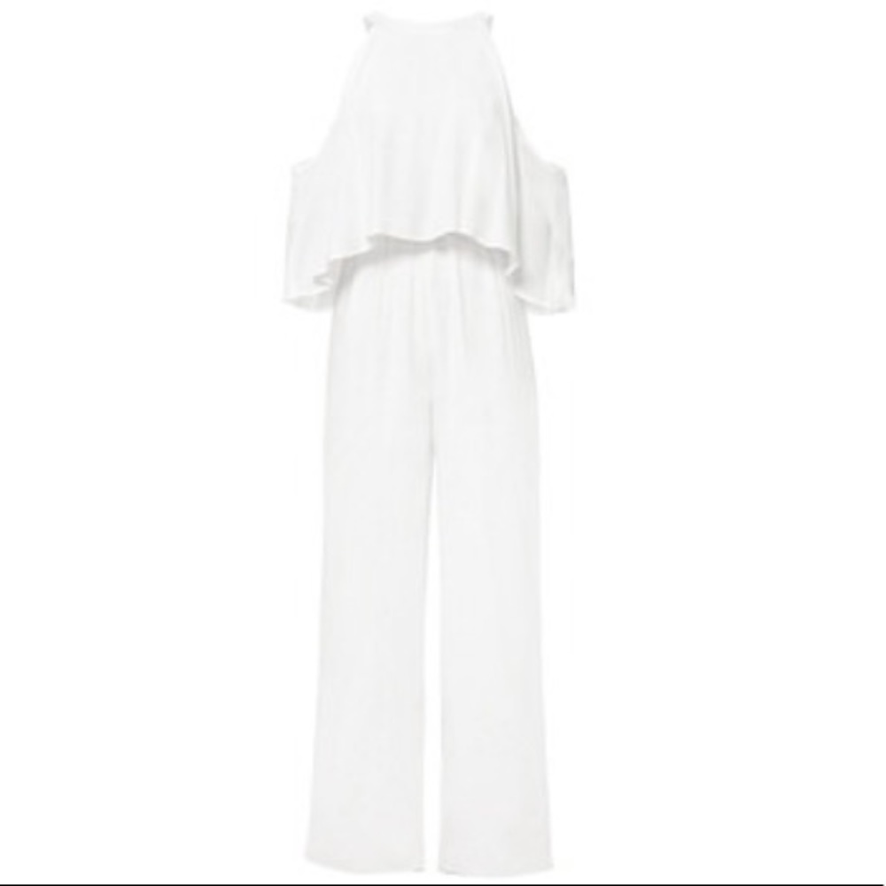 White jump suit